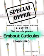 Offre spéciale site les embouts cuticule Staleks!

Choisissez 4 embouts cuticules de la gamme Staleks pro et n'en payez que 2!

Profitez vite, la promo s'arrête à 23h59 jeudi 30 mai! 

Retrouvez la gamme sur notre site 
www.bscosmetic.ch
Staleks->embouts cuticules.

La réduction s'applique automatiquement au panier pour tout les multiples de 4.

Envois dans toute la Suisse en 1 jour ouvré 💻
www.bscosmetic.ch
(commande et paiement fait avant 15h, envoi le jour même en prioritaire)

Boutique / Showroom / Formations
📍 rue du vieux- chêne 10
  1224 chêne-bougeries 
Horaires d'ouvertures en publication épinglée!
#indigonails #indigogeneve #indigonailsuisse #indigosuisseromande #indigoeducator #donails #gelpolish #swissnails #shopindigo #boutiqueindigo #nailsnailsnails #ilovemyjob #formationindigo #nails #semipermanent #nailstagram #perfectnails #nailsoftheday #indigoswitzerland #nailart #indigosuisse #formationonglerie #nailsindigo #ongles #nailporn #nailoftheday #nailsaddict #staleksuisse